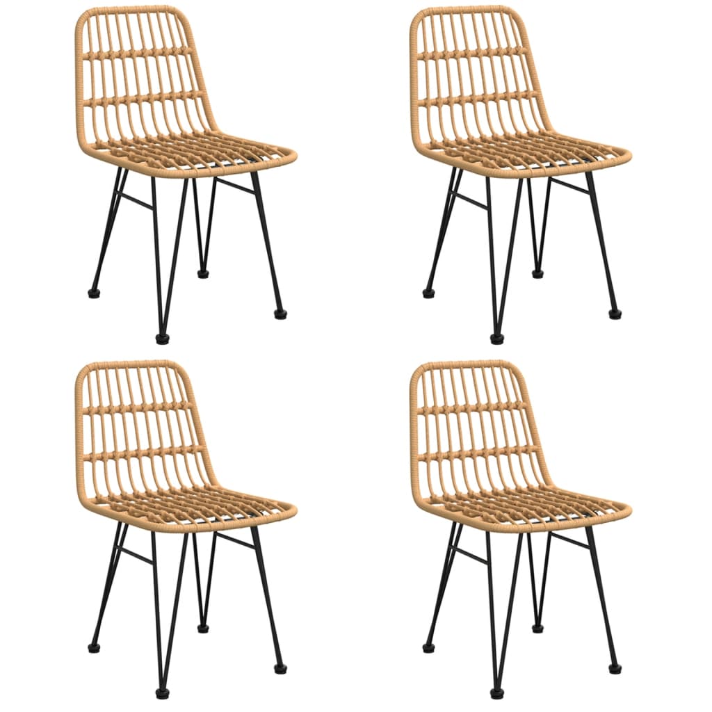 Set da Pranzo da Giardino 5 pz in Polyrattan 3157874