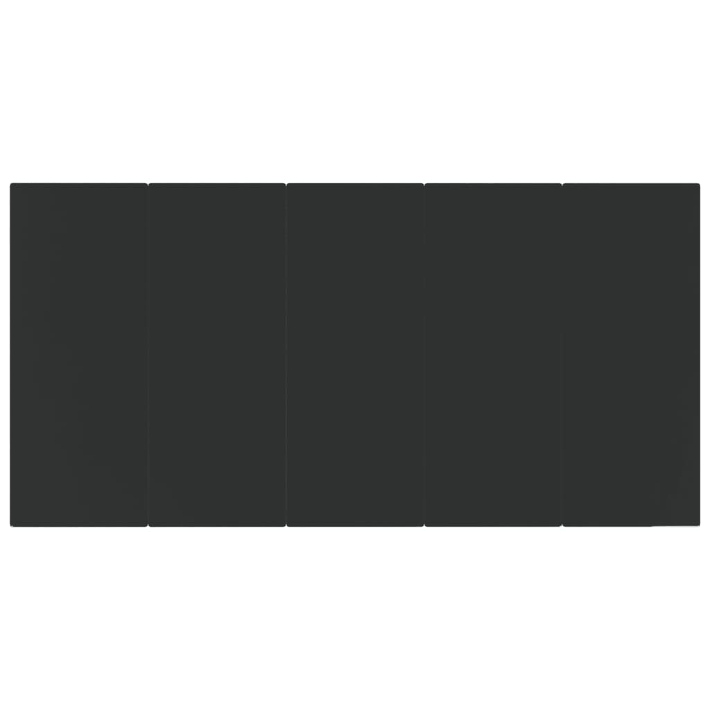 Set da Pranzo da Giardino 7 pz Nero in Polyrattan 3157899