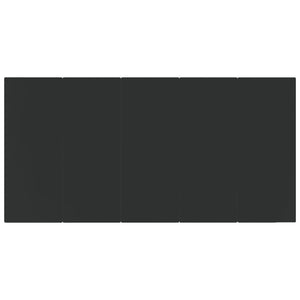 Set da Pranzo da Giardino 7 pz Nero in Polyrattan 3157899