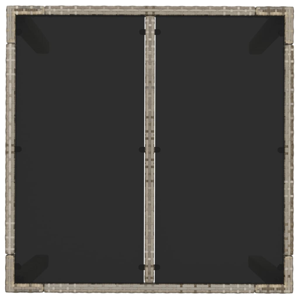 Set da Pranzo da Giardino 3 pz con Cuscini in Polyrattan Grigio 3185005