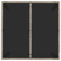 Set da Pranzo da Giardino 3 pz con Cuscini in Polyrattan Grigio 3185005