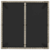 Set da Pranzo da Giardino 5 pz con Cuscini in Polyrattan Grigio 3185030