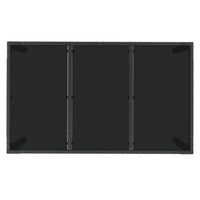 Set da Pranzo da Giardino 5 pz Nero con Cuscini in Polyrattan 3185061