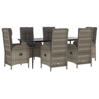Set da pranzo da giardino in rattan nero e grigio da 7 pezzi con cuscini 02_0014906