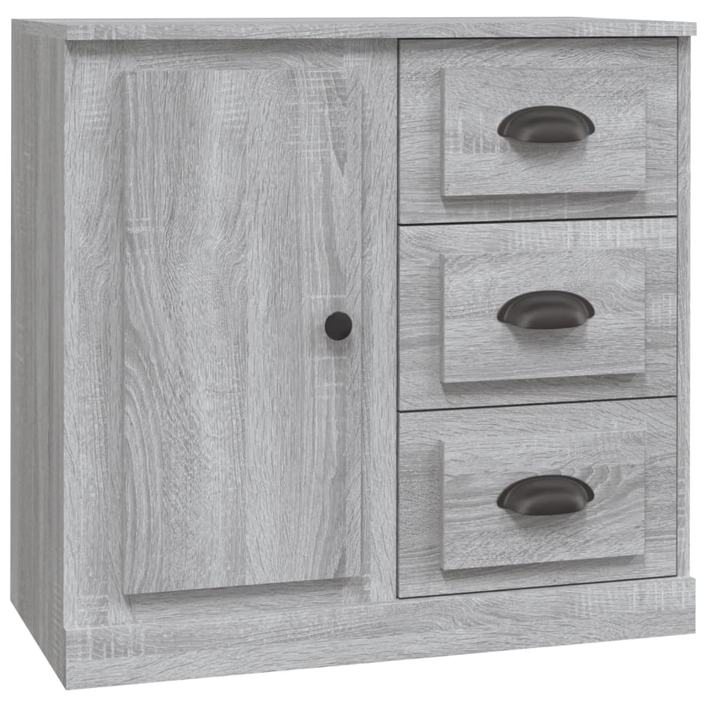 Credenze 2 pz Grigio Sonoma in Legno Multistrato 3185229