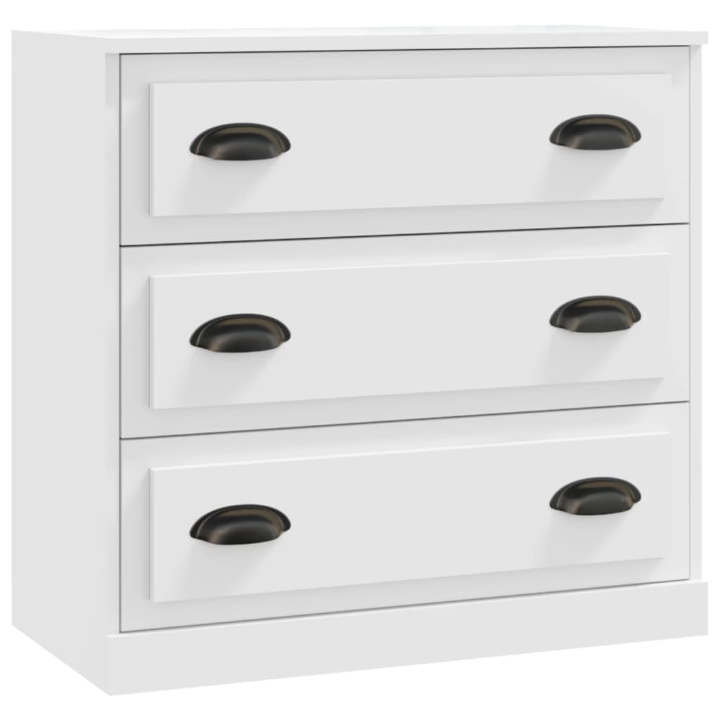 Credenze 2 pz Bianche in Legno Multistrato 3185239