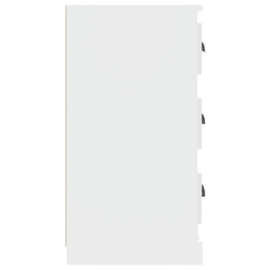 Credenze 2 pz Bianche in Legno Multistrato 3185239