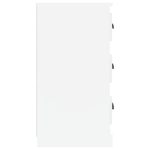 Credenze 2 pz Bianco Lucido in Legno Multistrato 3185241