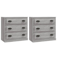 Credenze 2 pz Grigio Sonoma in Legno Multistrato 3185245