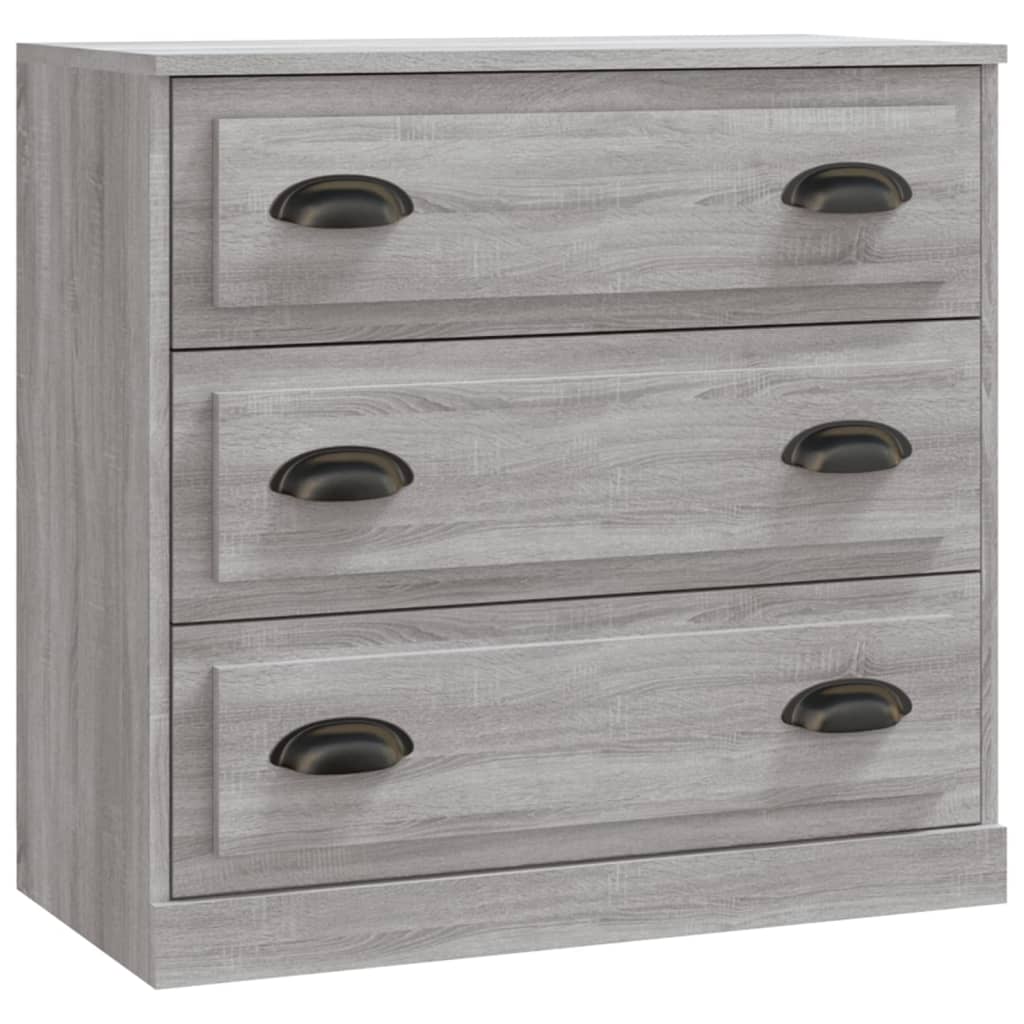 Credenze 2 pz Grigio Sonoma in Legno Multistrato 3185245