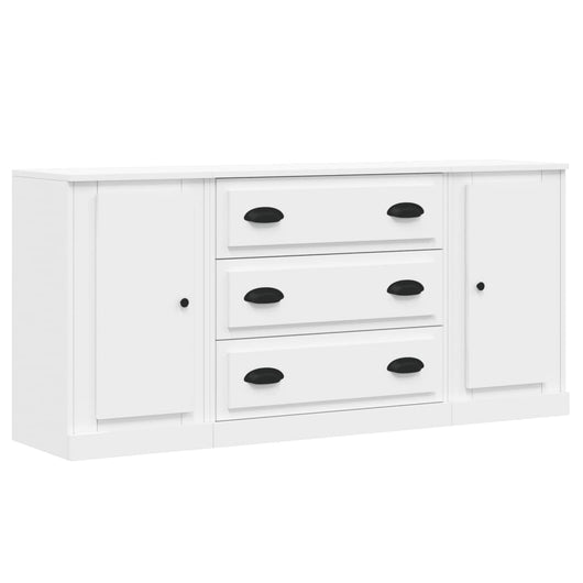 Credenze 3 pz Bianco in Legno Multistrato 3185247