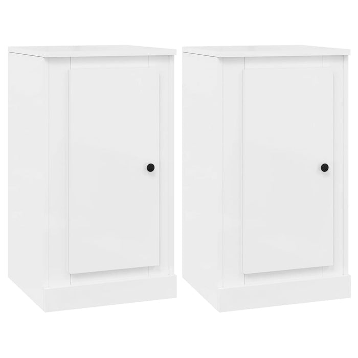Credenze 3 pz Bianco Lucido in Legno Multistrato 3185249
