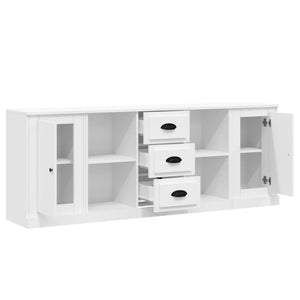 Credenze 3 pz Bianco in Legno Multistrato 3185255