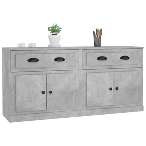 Credenze 2 pz Grigio Cemento in Legno Multistrato 3185267