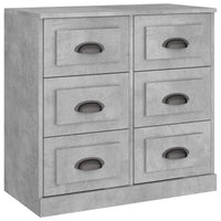 Credenze 3 pz Grigio Cemento in Legno Multistrato 3185291