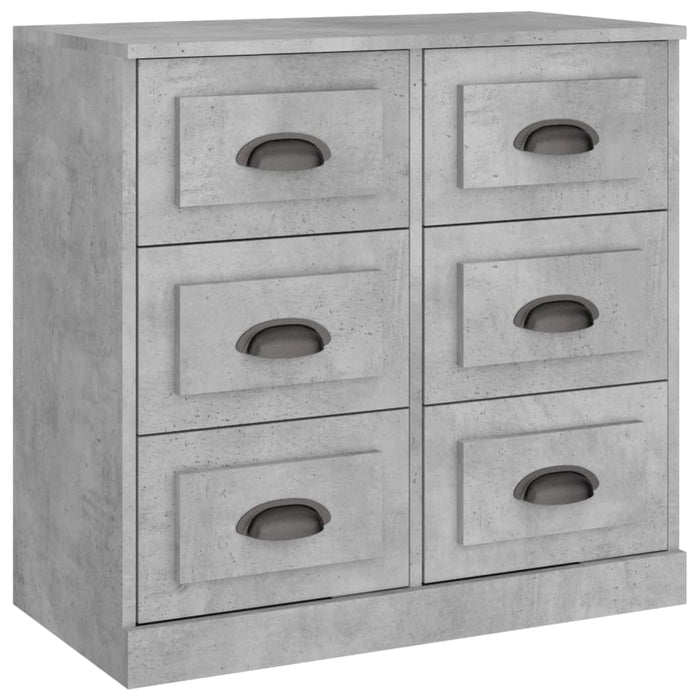 Credenze 3 pz Grigio Cemento in Legno Multistrato 3185291