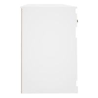 Scrivania con Armadietto Bianco in Legno Multistrato 3185327