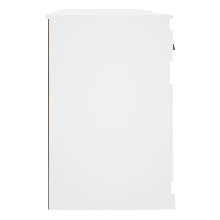 Scrivania con Armadietto Bianco in Legno Multistrato 3185327