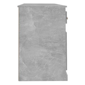 Scrivania con Armadietto Grigio Cemento in Legno Multistrato 3185331