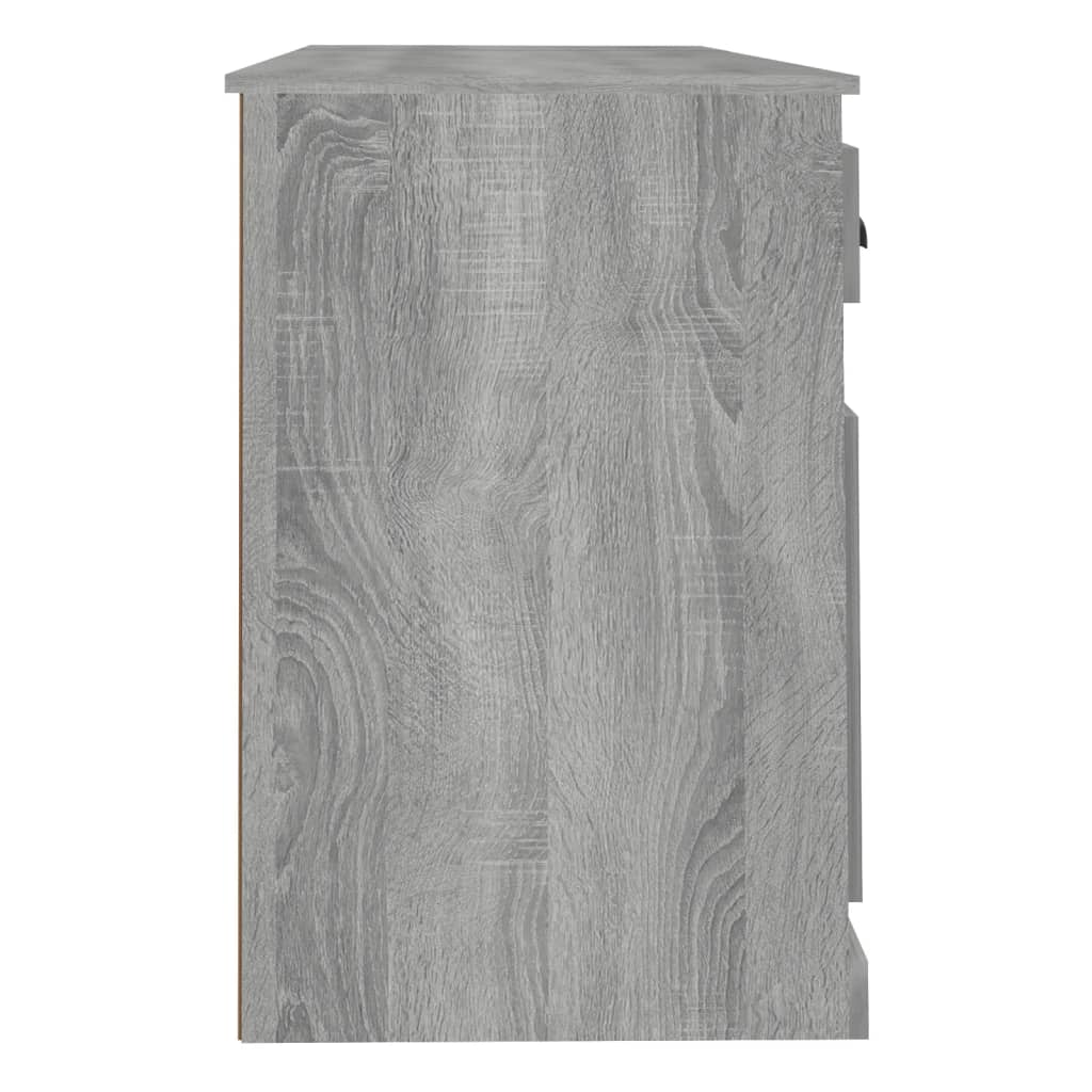 Scrivania con Armadietto Grigio Sonoma in Legno Multistrato 3185333