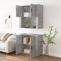 Credenza Grigio Cemento in Legno Multistrato 3185355