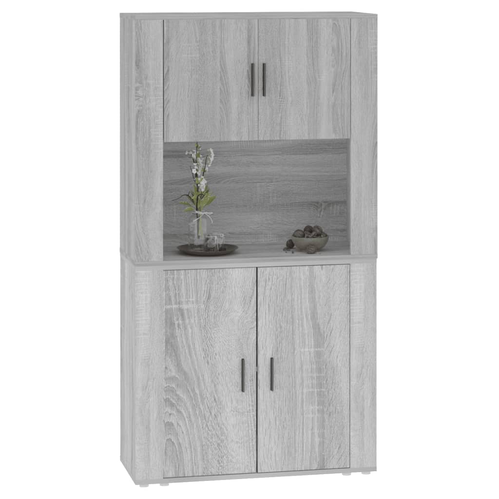 Credenza Grigio Sonoma in Legno Multistrato 3185357