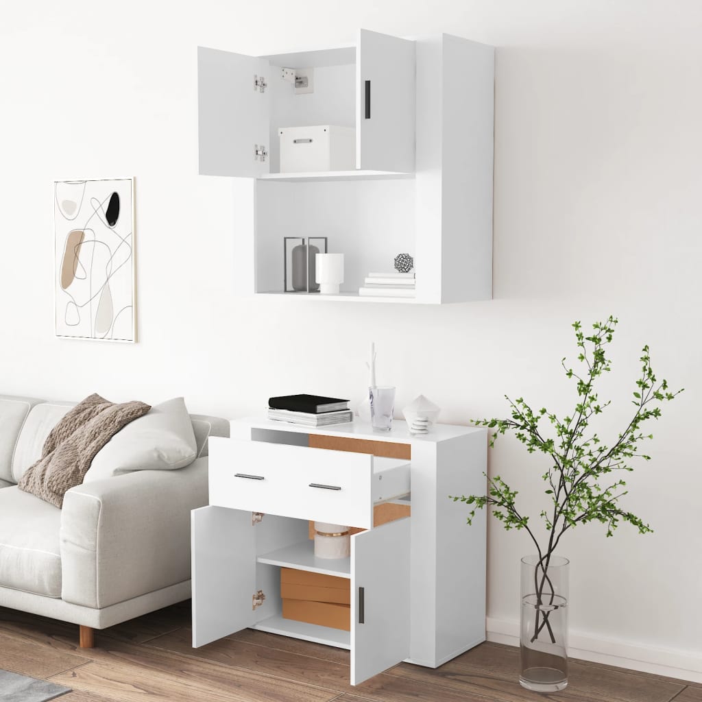 Credenza Bianca in Legno Multistrato 3185367