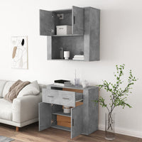 Credenza Grigio Cemento in Legno Multistrato 3185371