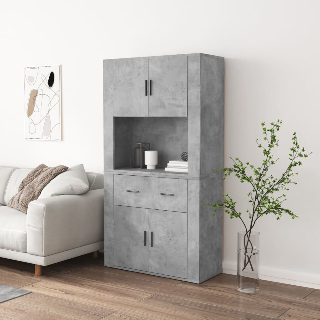 Credenza Grigio Cemento in Legno Multistrato 3185371