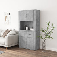 Credenza Grigio Cemento in Legno Multistrato 3185371