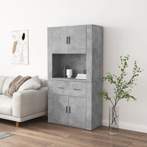 Credenza Grigio Cemento in Legno Multistrato 3185371