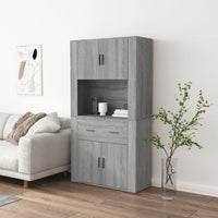 Credenza Grigio Sonoma in Legno Multistrato 3185373