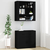 Credenza Nera in Legno Multistratocod mxl 125249