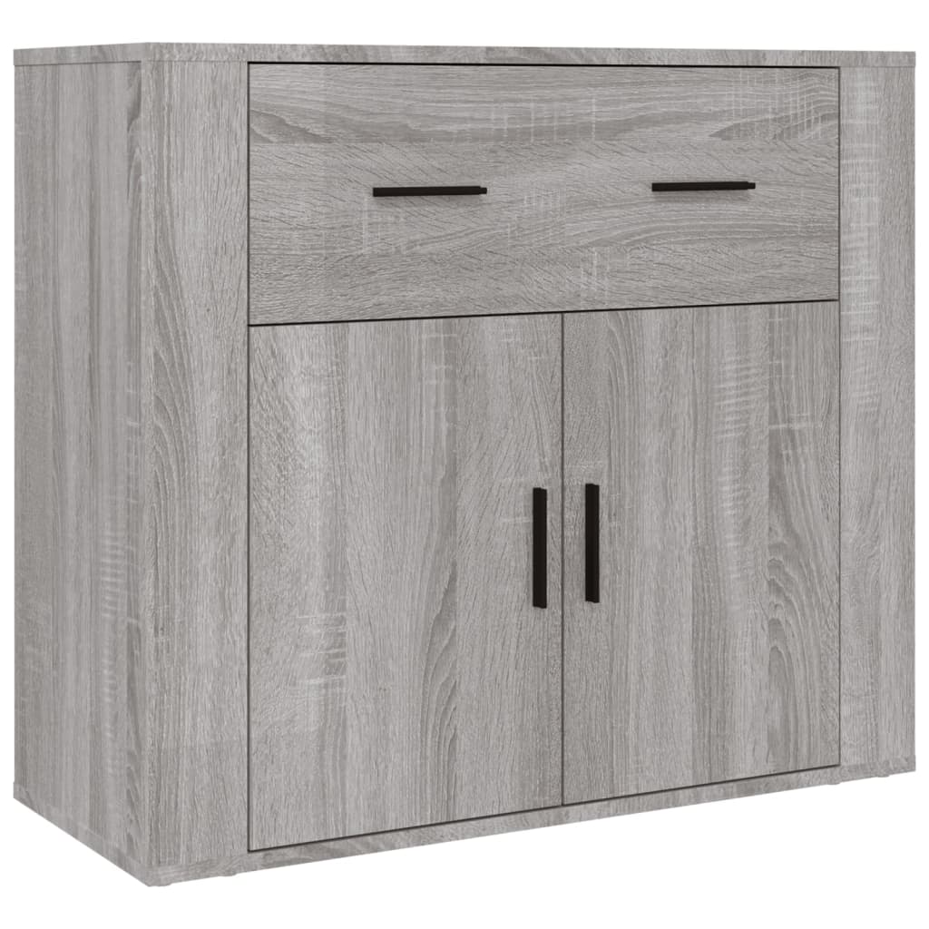 Credenza-Buffet-Armadio da cucina Grigio Sonoma in Legno Multistrato 605634