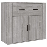 Credenza-Buffet-Armadio da cucina Grigio Sonoma in Legno Multistrato 605634