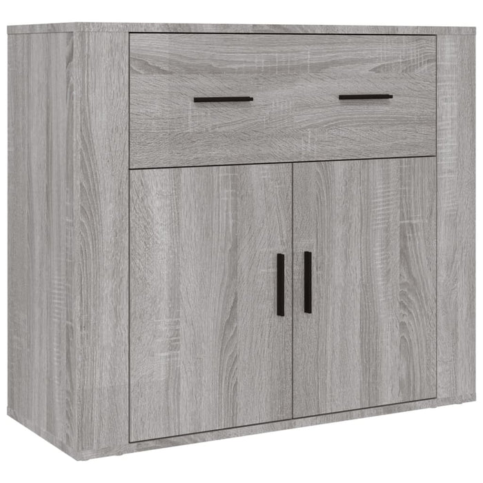 Credenza-Buffet-Armadio da cucina Grigio Sonoma in Legno Multistrato 605634