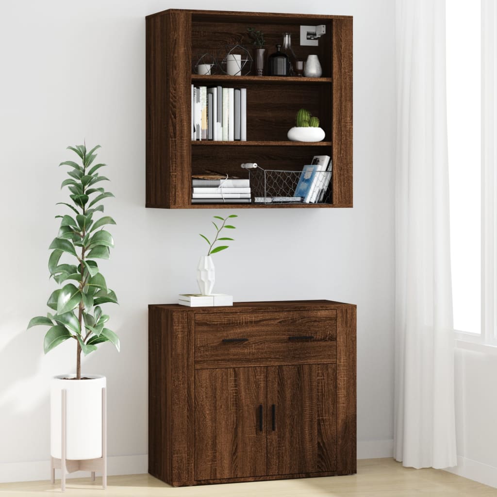 Credenza Rovere Marrone in Legno Multistrato 3185382