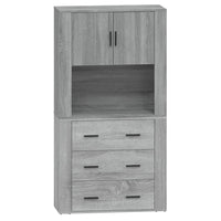 Credenza Grigio Sonoma in Legno Multistrato 3185389