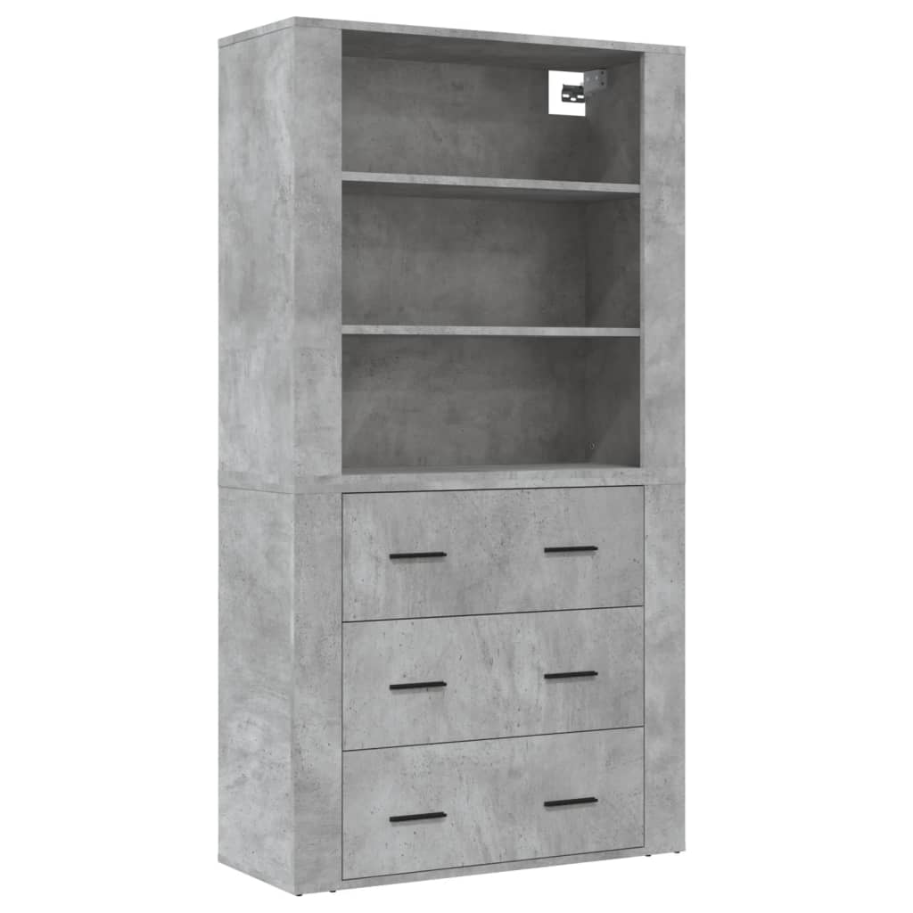 Credenza Grigio Cemento in Legno Multistrato 3185395