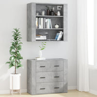 Credenza Grigio Cemento in Legno Multistrato