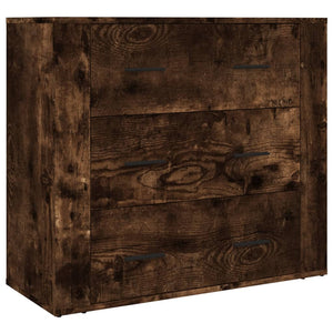 Credenza-Buffet-Armadio da cucina Rovere Fumo in Legno Multistrato 722528