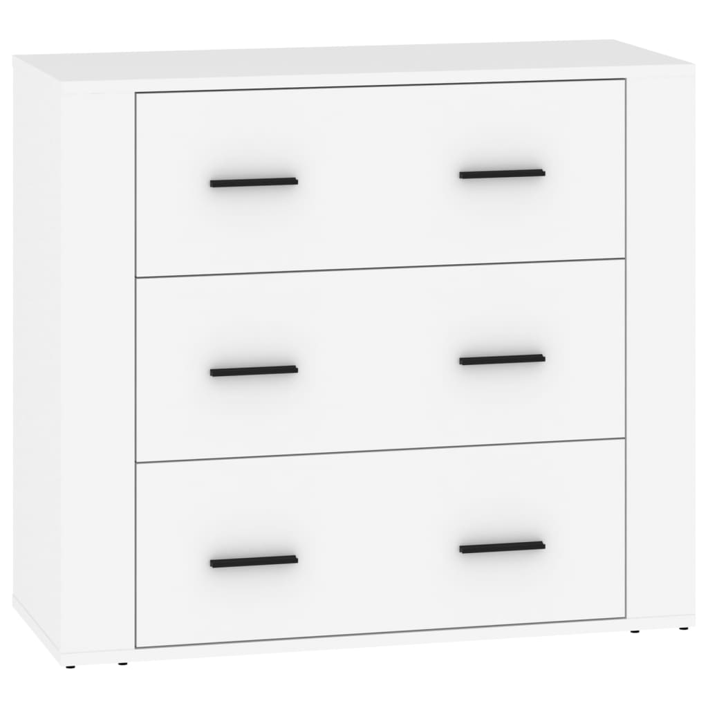 Credenze 3 pz Bianco in Legno Multistrato 3185399