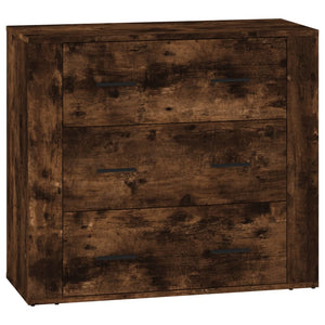 Credenze 3 pz Rovere Fumo in Legno Multistrato 3185404