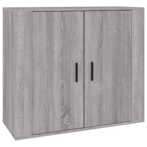 Credenze 3 pz Grigio Sonoma in Legno Multistrato 3185405