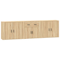 Credenze 3 pz Rovere Sonoma in Legno Multistrato 3185418