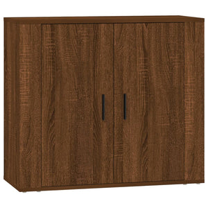 Credenze 3 pz Rovere Marrone in Legno Multistrato 3185422