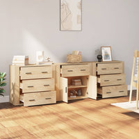 Credenze 3 pz Rovere Sonoma in Legno Multistrato 3185426