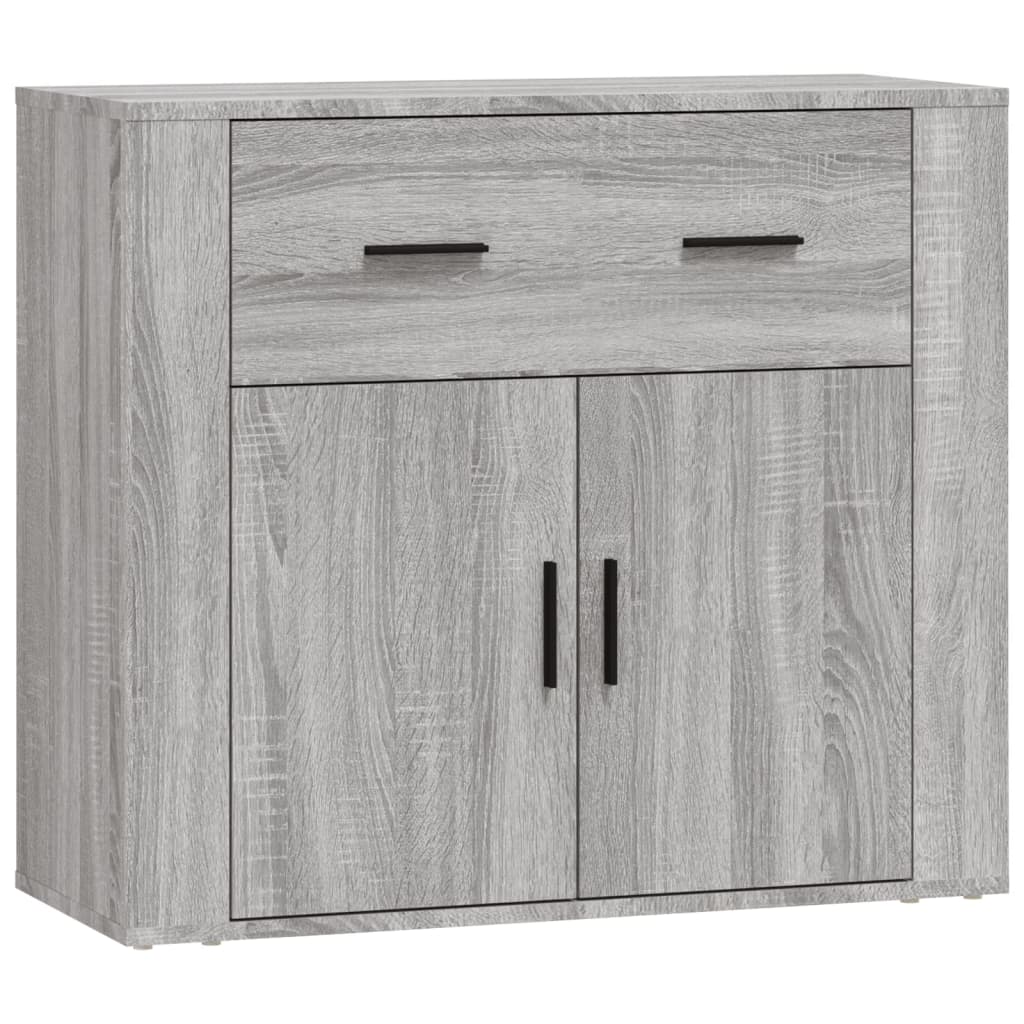 Credenze 3 pz Grigio Sonoma in Legno Multistrato 3185429