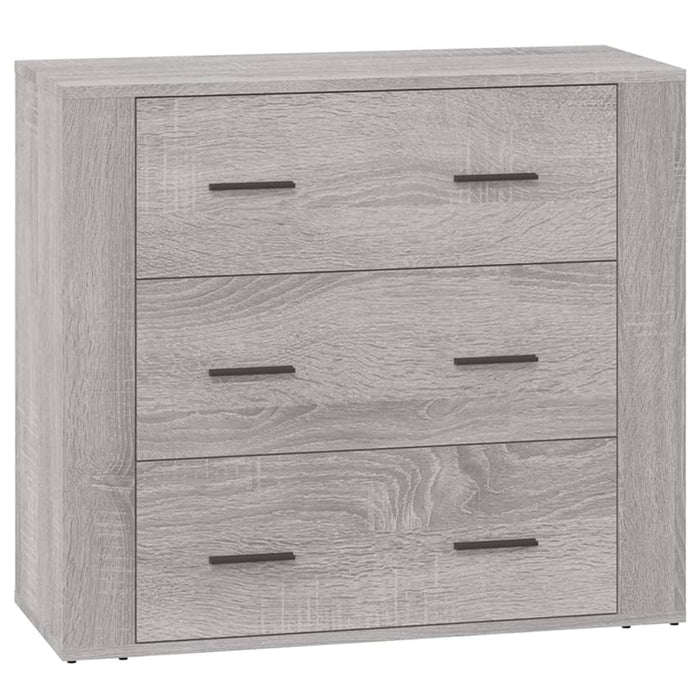Credenza a buffet cassettiera mobiletto portaoggetti cucina soggiorno salotti 3 pezzi legno ingegnerizzato Sonoma grigio 02_0037187