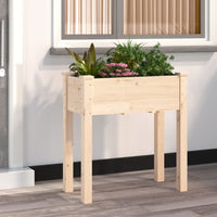 Fioriera con Fodera 71x37x76 cm Legno Massello di Abetecod mxl 106789
